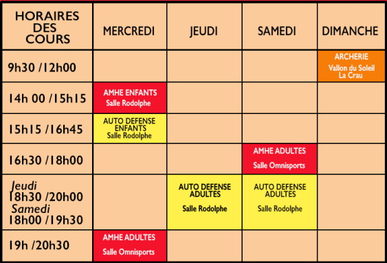 Horaires